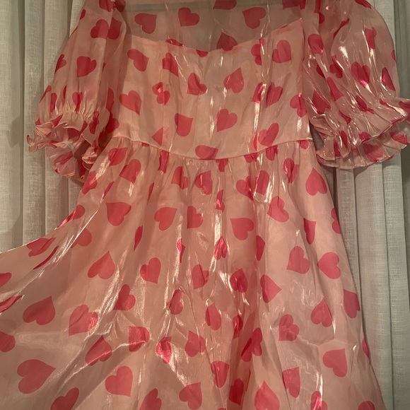 Pink Heart Pattern Dress - Picture 3 of 7